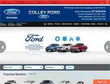 Tablet Screenshot of colleyford.net